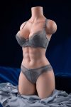 12.5kg Realistic Silicone Torso Doll, Muscular Fitness Half-Body Adult Companion