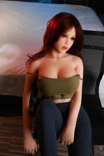 158cm TPE Life-Sized Doll, Ultra-Realistic Redhead Adult Companion Doll
